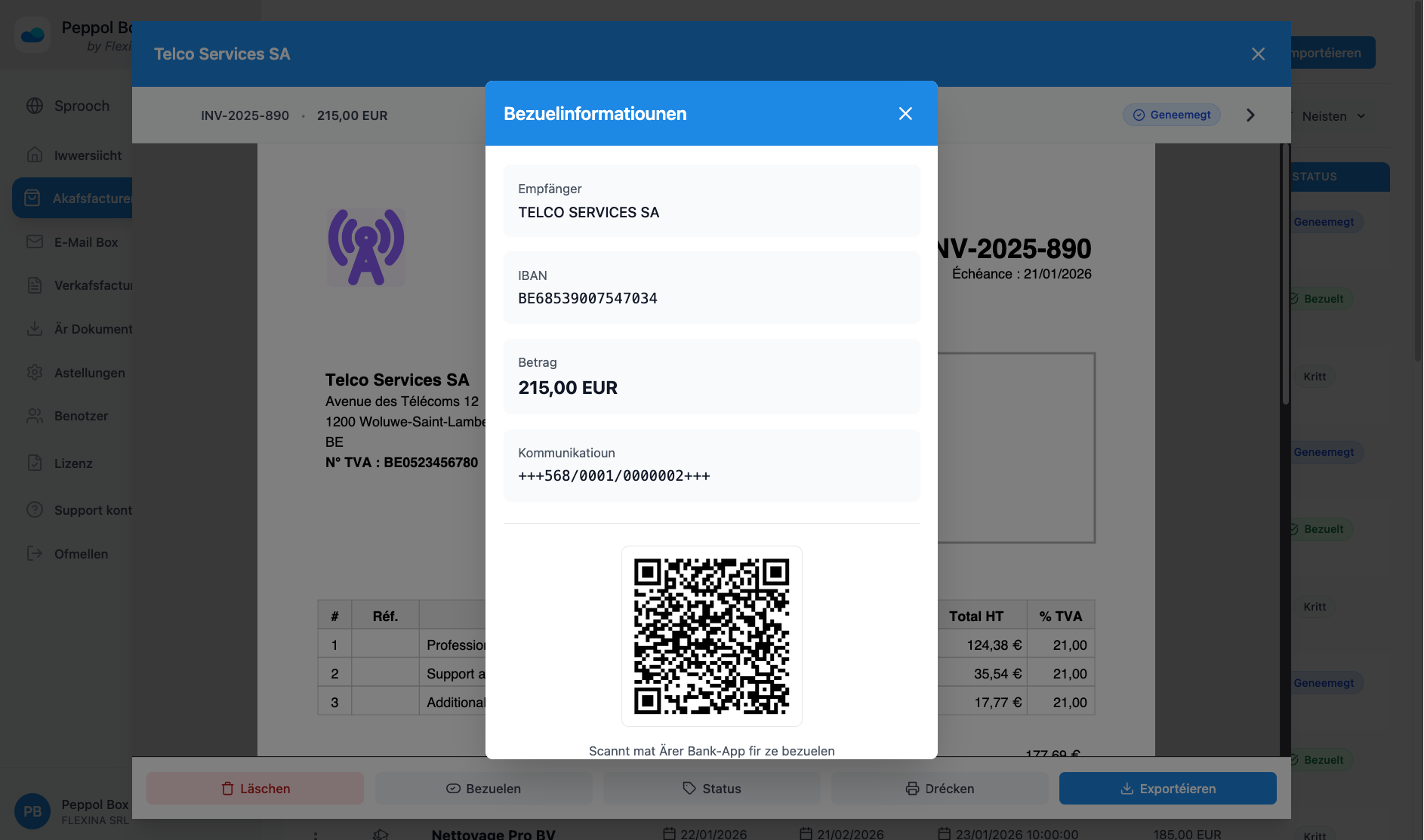 Purchase invoice workflow processing