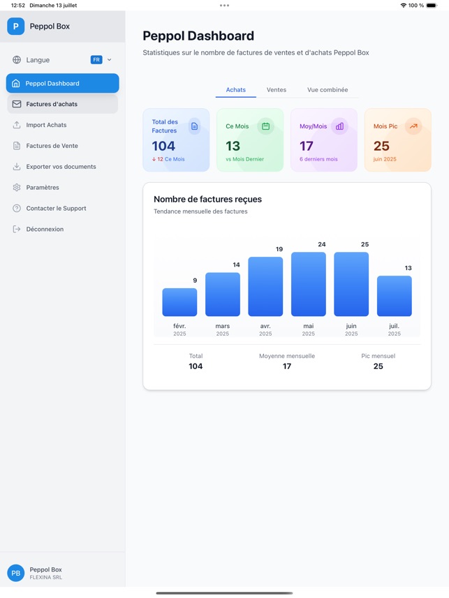 Peppol Box mobile app